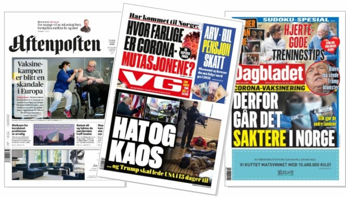 VG rakk å kaste om fronten, mens Dagbladet og Aftenposten gikk glipp av Kongress-stormingen på papir