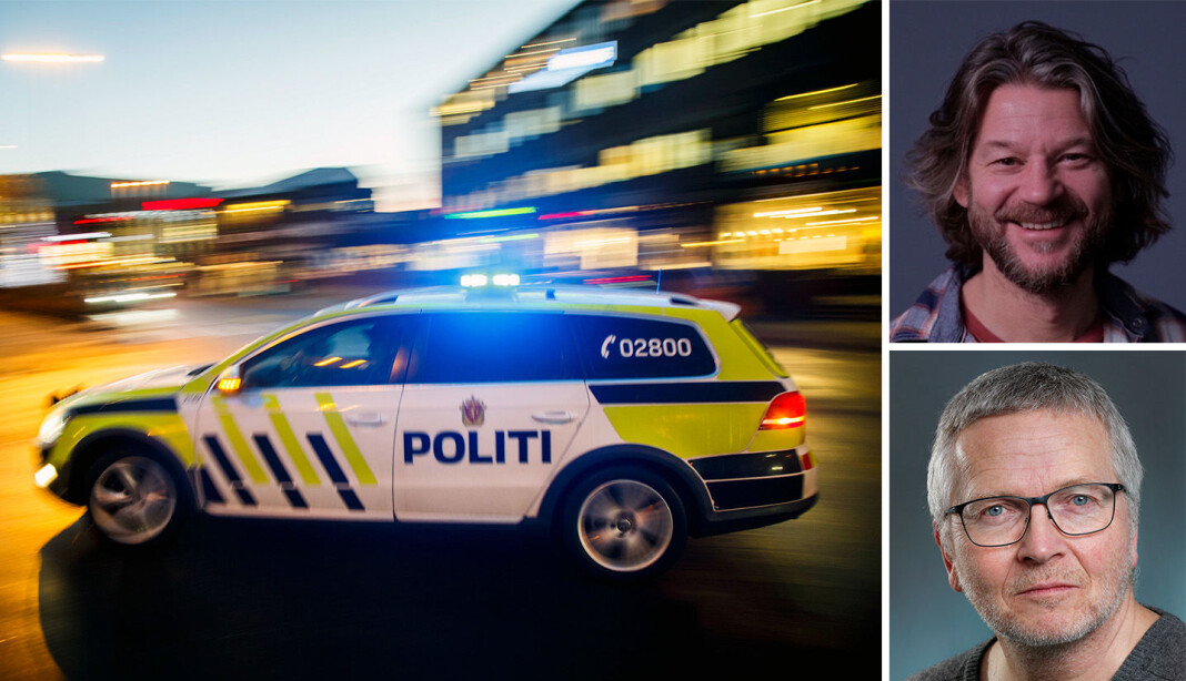 Produksjonselskapet Indie Film med Olav Njaastad (nede til høyre) og Carsten Aanonsen mener de burde fått et nødanrop utlevert fra polititet. Produksjonselskapet Indie Film med Olav Njaastad (nede til høyre) og Carsten Aanonsen mener de burde fått et nødanrop utlevert fra polititet.