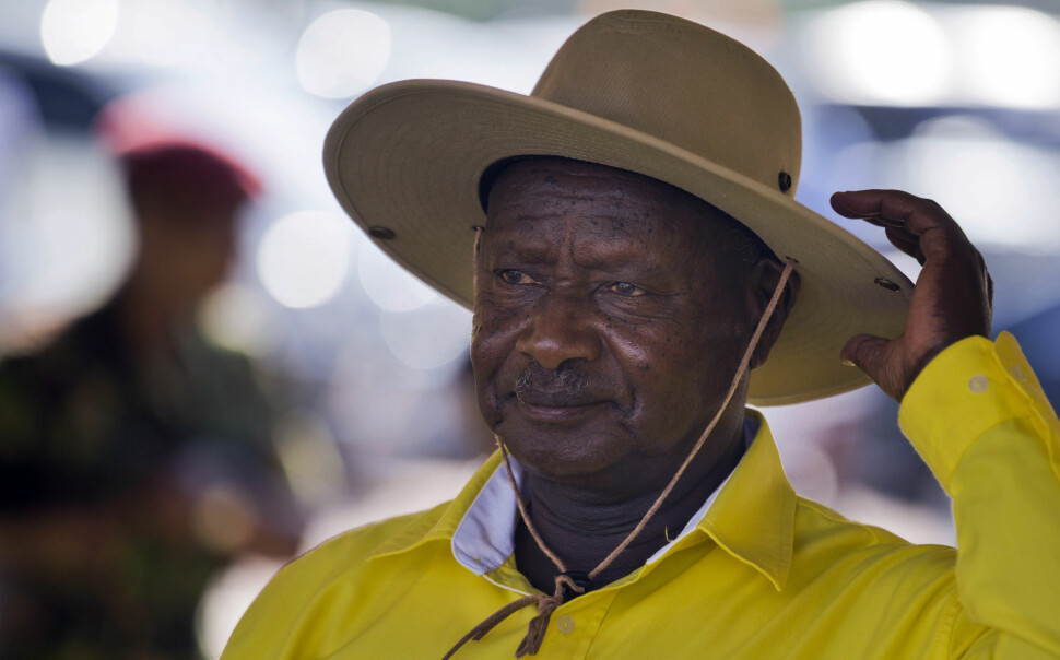 Ugandas president Yoweri Museveni i februar 2016.