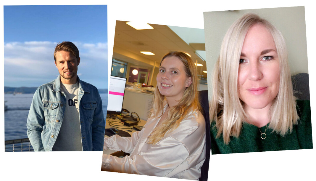 Eveline Røsholt-Hanssen (28), Alexander Sætre (27) og Anita Bakk Henriksen (36) er ansatt som nye frontsjefer i Avisa Oslo. Eveline Røsholt-Hanssen (28), Alexander Sætre (27) og Anita Bakk Henriksen (36) er ansatt som nye frontsjefer i Avisa Oslo.