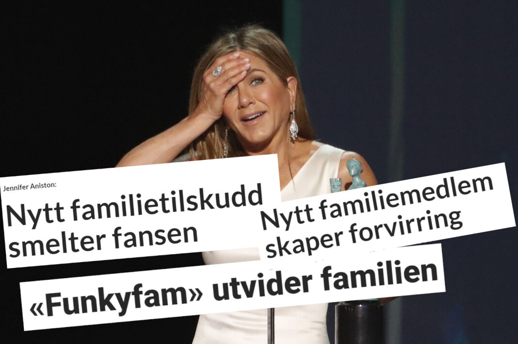 Jennifer Anistons familietilskudd smelter visstnok fansen. Jennifer Anistons familietilskudd smelter visstnok fansen.