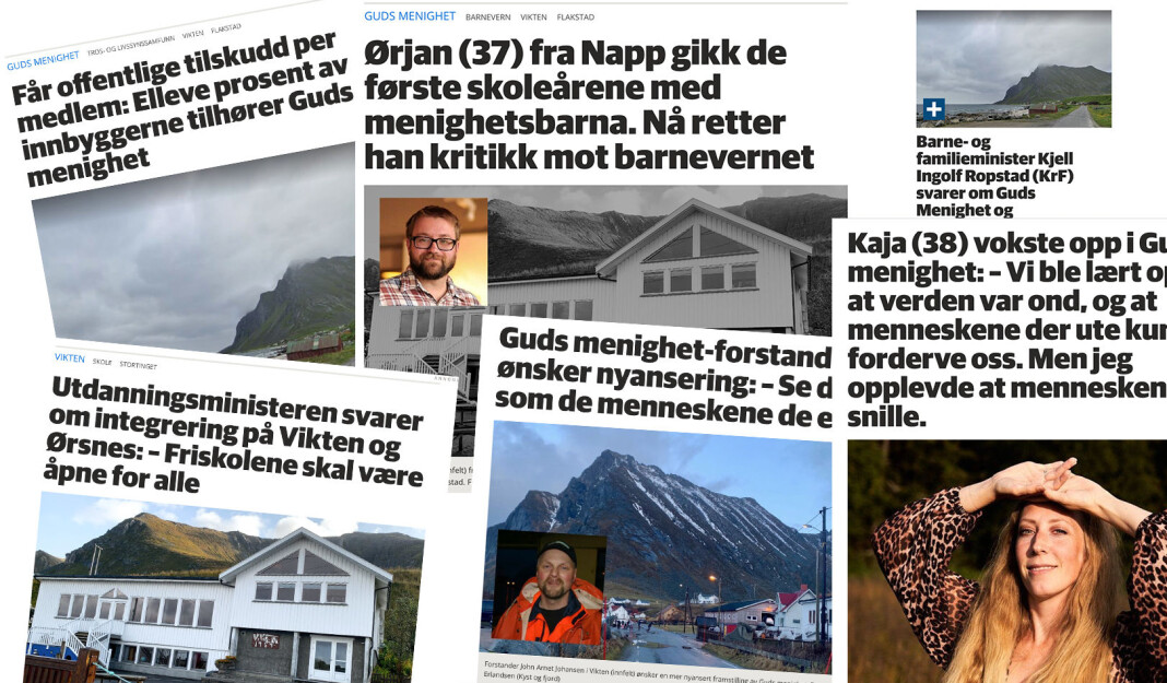 Lofot-Tidende har skrevet en rekke saker om det omdiskuterte trossamfunnet Guds menighet den siste tida. De ønsket å få fram flere sider av saken enn hva NRK Brennpunkt fikk fram i sin dokumentar. Lofot-Tidende har skrevet en rekke saker om det omdiskuterte trossamfunnet Guds menighet den siste tida. De ønsket å få fram flere sider av saken enn hva NRK Brennpunkt fikk fram i sin dokumentar.