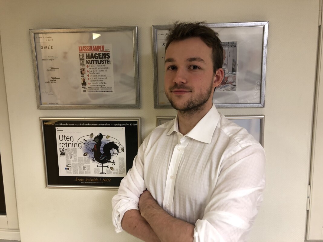 – Vi ser frem den maktkritiske og avslørende journalistikken han vil utrette i VG, sier nyhetsredaktør Tora Bakke Håndlykken. – Vi ser frem den maktkritiske og avslørende journalistikken han vil utrette i VG, sier nyhetsredaktør Tora Bakke Håndlykken.