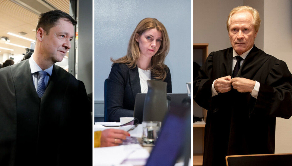 Advokat John Christian Elden, Dagbladet-redaktør Alexandra Beverfjord og advokat Per Danielsen. Advokat John Christian Elden, Dagbladet-redaktør Alexandra Beverfjord og advokat Per Danielsen.