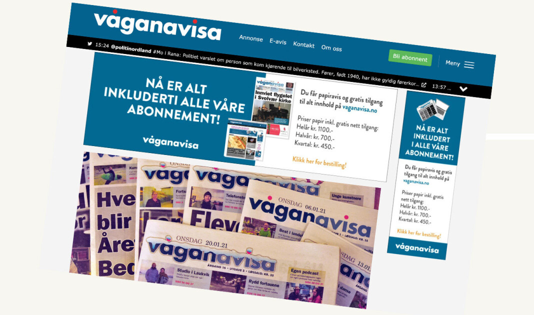 Våganavisa ble grunnlagt i 2006 og kåret til Årets lokalavis i 2009. Våganavisa ble grunnlagt i 2006 og kåret til Årets lokalavis i 2009.