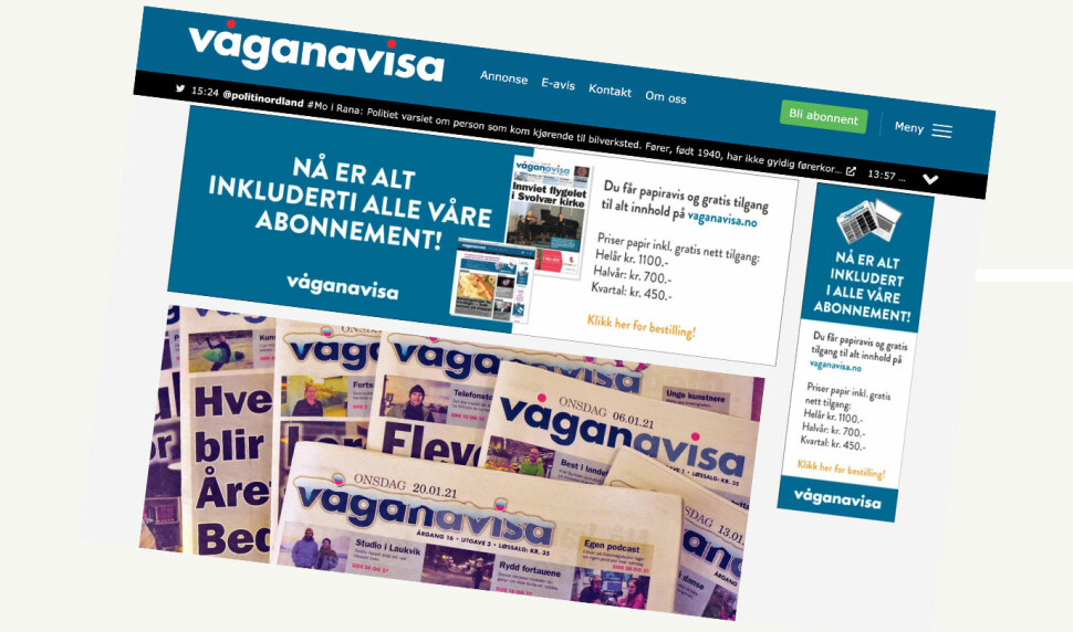 Våganavisa ble grunnlagt i 2006 og kåret til Årets lokalavis i 2009.