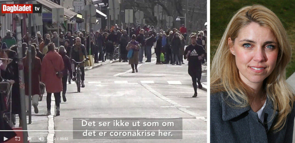 Natt&Dag peker blant annet på Dagbladet-saken «Stappfullt i Oslo» i nominasjonen til årets verste stemme. Db-redaktør Alexandra Beverfjord til høyre.