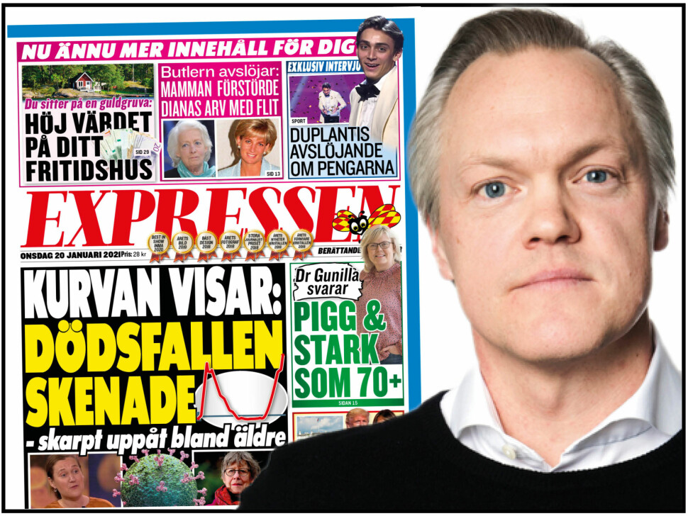 Sjefredaktør Klas Granström i Expressen skal nå distribuere sin avis tidligere til leserne.