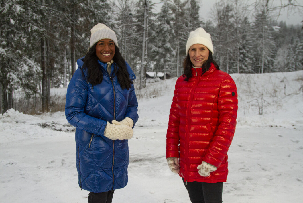 Anker Siri Nilminie Avlesen-Østli og TV 2-ekspert Marit Bjørgen. Anker Siri Nilminie Avlesen-Østli og TV 2-ekspert Marit Bjørgen.