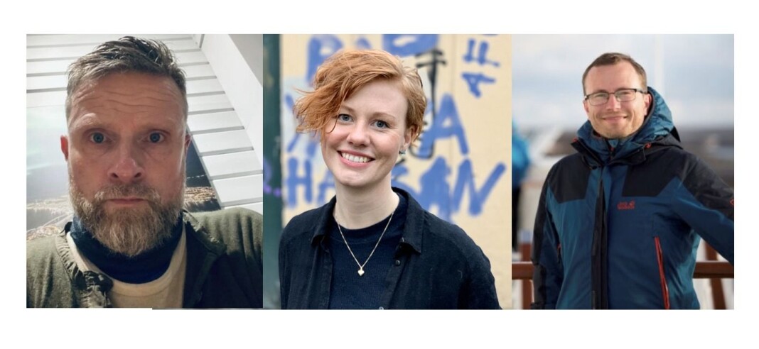 Jørn Mikael Hagen (t.v), Tora Lind Berg og Svein Harald Lian (t.h) har fått jobb i iTromsø Jørn Mikael Hagen (t.v), Tora Lind Berg og Svein Harald Lian (t.h) har fått jobb i iTromsø