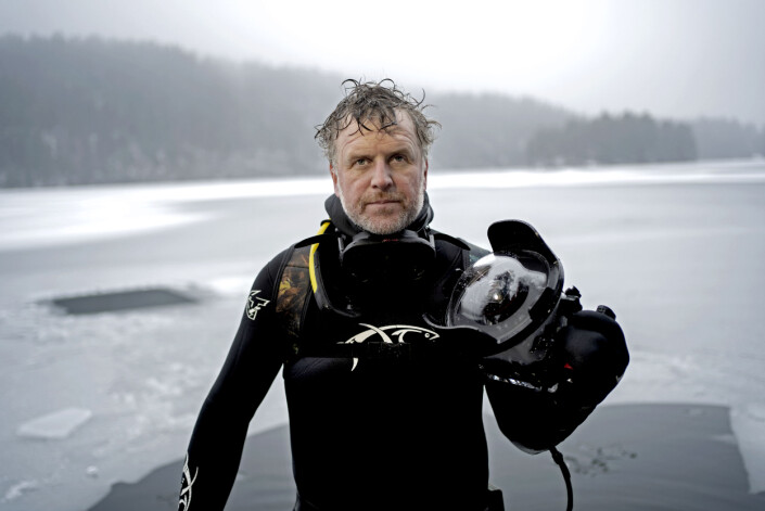 Aleksander Nordahl på Lutvann. Aleksander Nordahl på Lutvann.