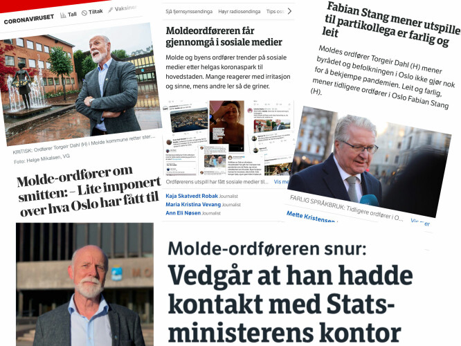 Nyhetssjef Andreas Nielsen i VG sier til NRK at avisa har opptak av intervjuet med Molde-ordfører Torgeir Dahl.