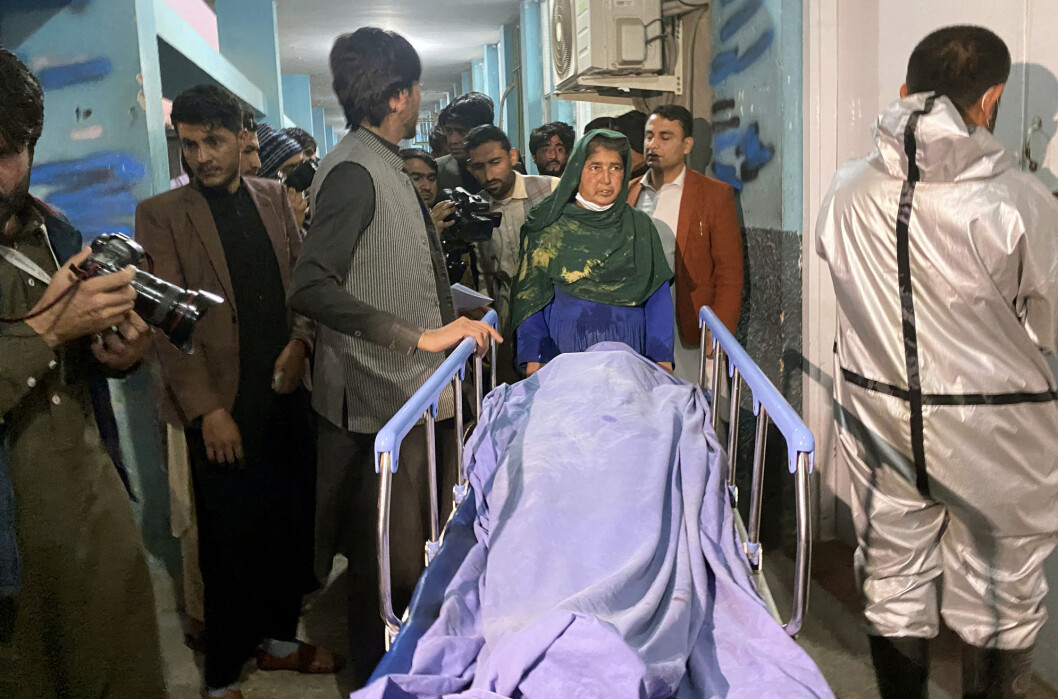 Angrepet skjedde i byen Jalalabad øst i det krigsherjede landet. Angrepet skjedde i byen Jalalabad øst i det krigsherjede landet.