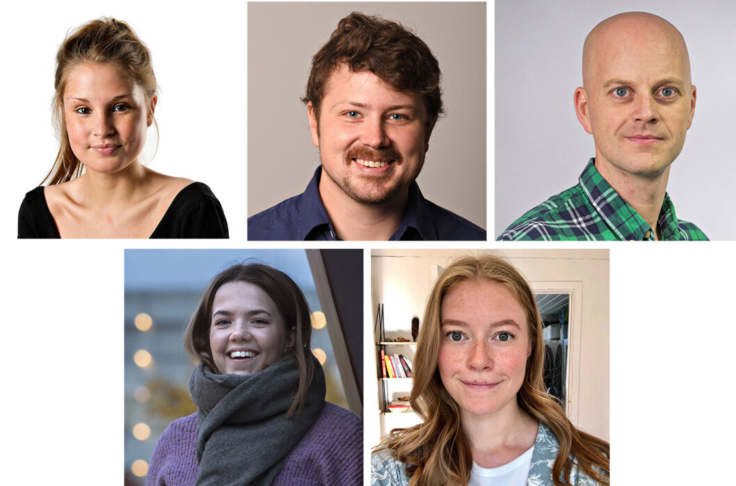 Nye i BT: Øverst fra venstre er Aina Fladset, Kyrre Kjellevold, Martin Hirth, Sirill Heimdal og Hanne Ørnhaug Eskeland. Nye i BT: Øverst fra venstre er Aina Fladset, Kyrre Kjellevold, Martin Hirth, Sirill Heimdal og Hanne Ørnhaug Eskeland.
