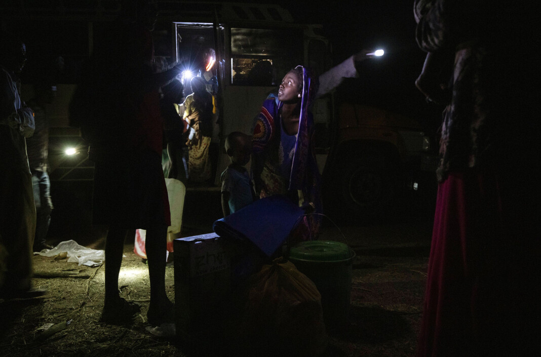 Flyktninger fra Tigray-provinsen fotografert nær en flyktningleir øst i Sudan. Flyktninger fra Tigray-provinsen fotografert nær en flyktningleir øst i Sudan.