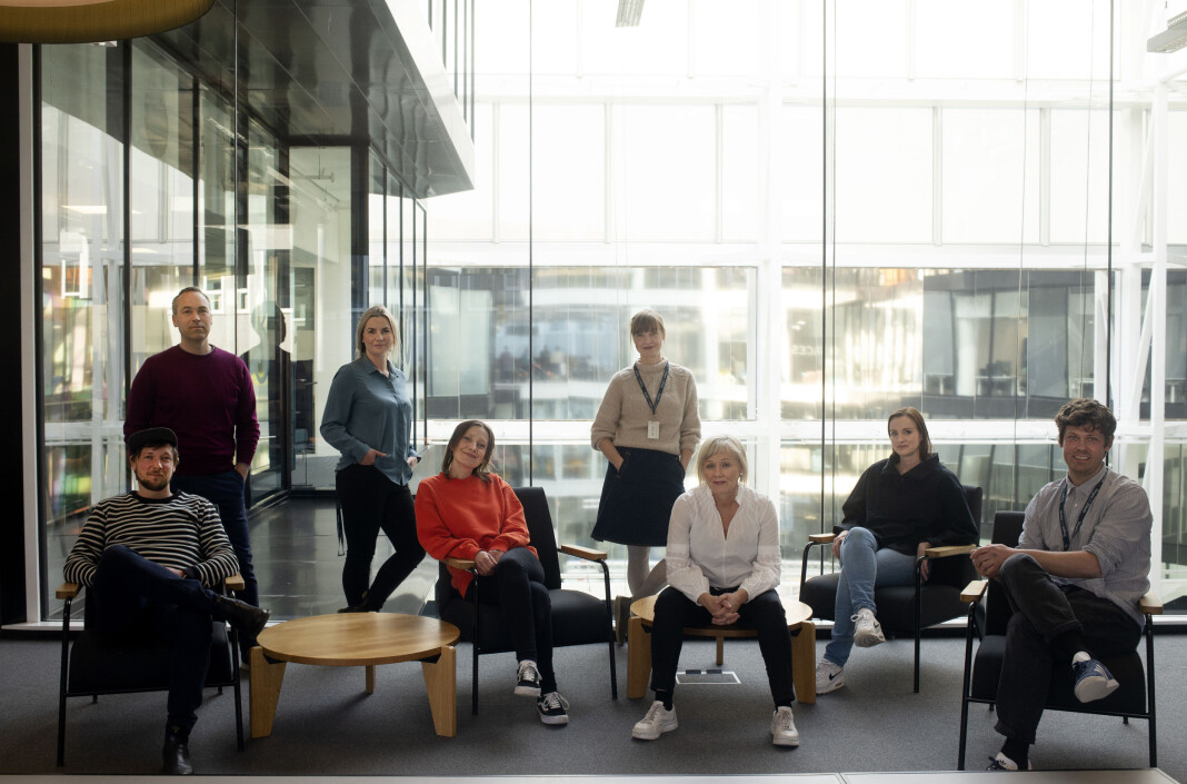 Hele teamet samlet. Stående bak fra venstre: Rune Christophersen, Anna Magnus og Tonje Aursland. Sittende foran fra venstre: Henrik Svanevik, Anna Ofstad, Kjersti Mjør, Anne-Lise Synnevaag og Eivind Hjertholm Fiskerud. Hele teamet samlet. Stående bak fra venstre: Rune Christophersen, Anna Magnus og Tonje Aursland. Sittende foran fra venstre: Henrik Svanevik, Anna Ofstad, Kjersti Mjør, Anne-Lise Synnevaag og Eivind Hjertholm Fiskerud.
