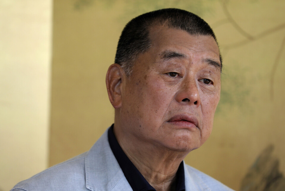 Jimmy Lai eier blant annet den Beijing-kritiske avisa Apple Daily. Jimmy Lai eier blant annet den Beijing-kritiske avisa Apple Daily.