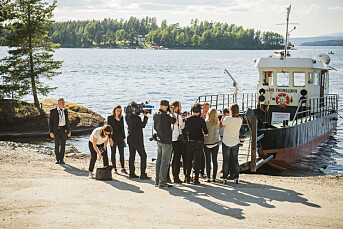 Overlevende fra Utøya møter journalister for å diskutere erfaringer fra 22. juli