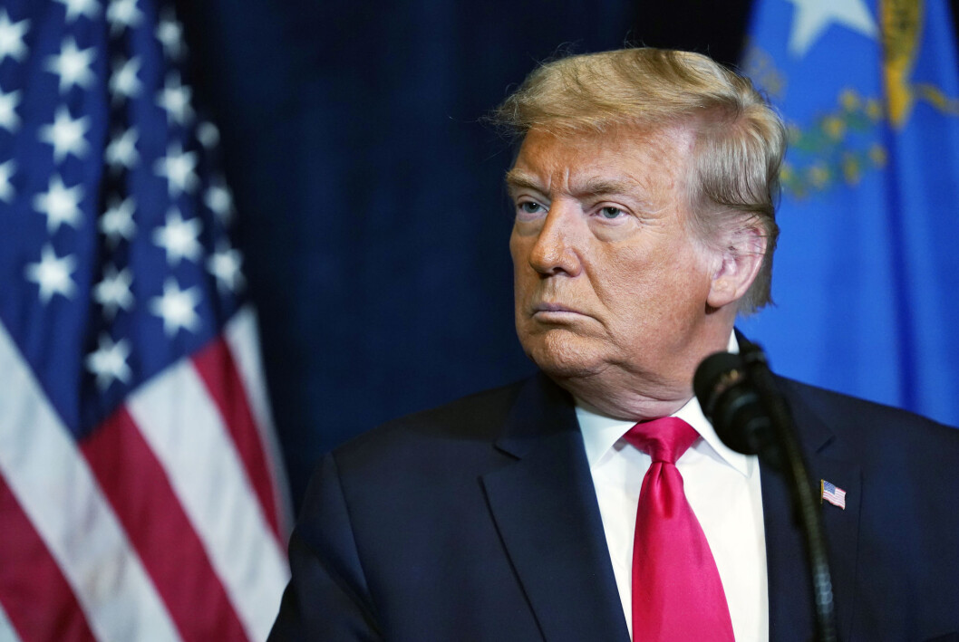 IDaværende president Donald Trump under et møte i Las Vegas i oktober i fjor. IDaværende president Donald Trump under et møte i Las Vegas i oktober i fjor.