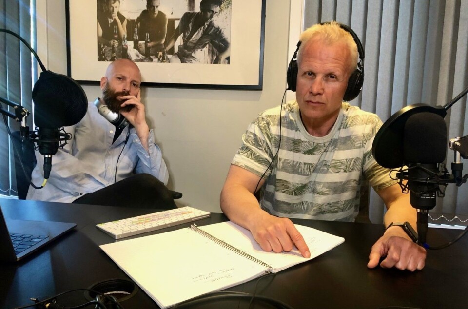 Helge Moldver (t.v.) og Stein Morten Lier utgjør Avhørt-redaksjonen sammen med Lars Christian Nygaardstrand.