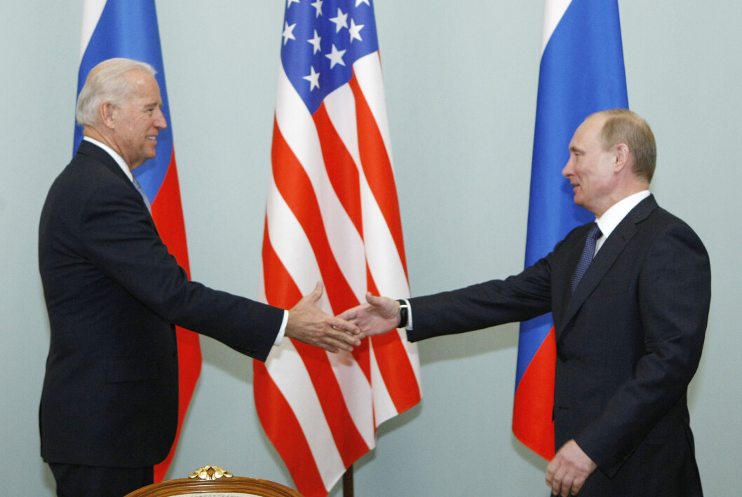 Da Joe Biden og Vladimir Putin møtte hverandre i 2011, da dette bildet ble tatt, var Biden visepresident. Da Joe Biden og Vladimir Putin møtte hverandre i 2011, da dette bildet ble tatt, var Biden visepresident.