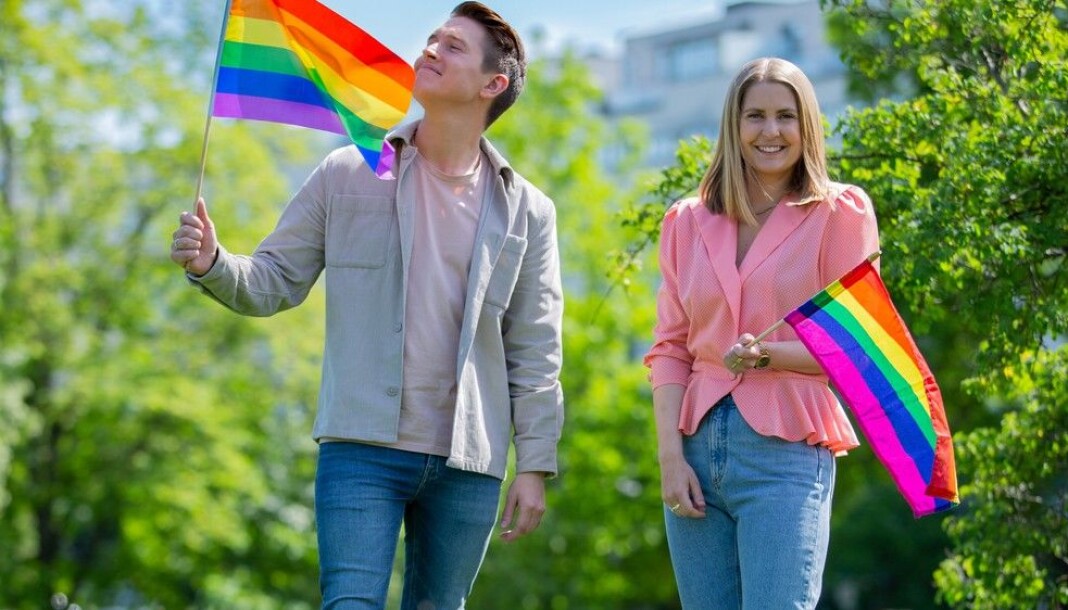 Benjamin Silseth og Silje Nordnes skal lede NRKs første Pride-sending. Benjamin Silseth og Silje Nordnes skal lede NRKs første Pride-sending.