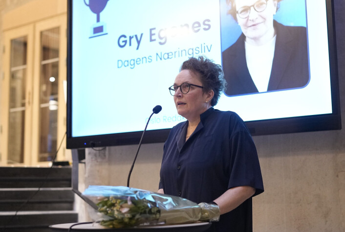 «Det går et vannskille i norsk kritisk og undersøkende journalistikk: før og etter Gry Egenes», skriver juryen. «Det går et vannskille i norsk kritisk og undersøkende journalistikk: før og etter Gry Egenes», skriver juryen.