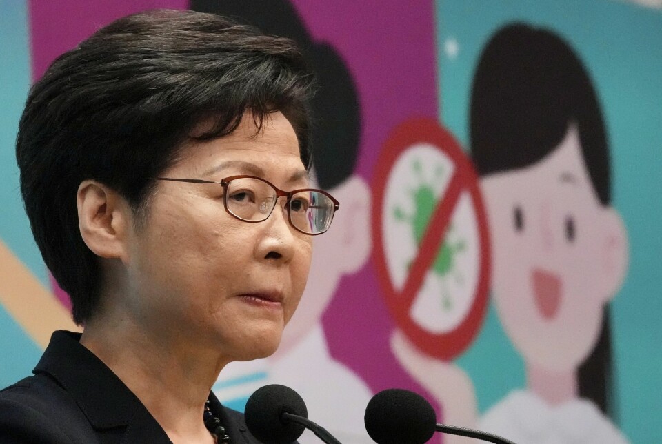 Carrier Lam sier anklagene fra USA mot Hongkong etter aksjonen mot Apple Daily er feil. Hun sier aksjonen ikke var et angrep på «vanlig journalistisk arbeid».