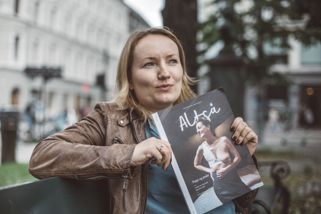 Altså har flere ganger blitt utestengt fra Facebook og Instagram. Problemene startet med dette bildet, forteller redaktør Ida Eliassen-Coker. Altså har flere ganger blitt utestengt fra Facebook og Instagram. Problemene startet med dette bildet, forteller redaktør Ida Eliassen-Coker.