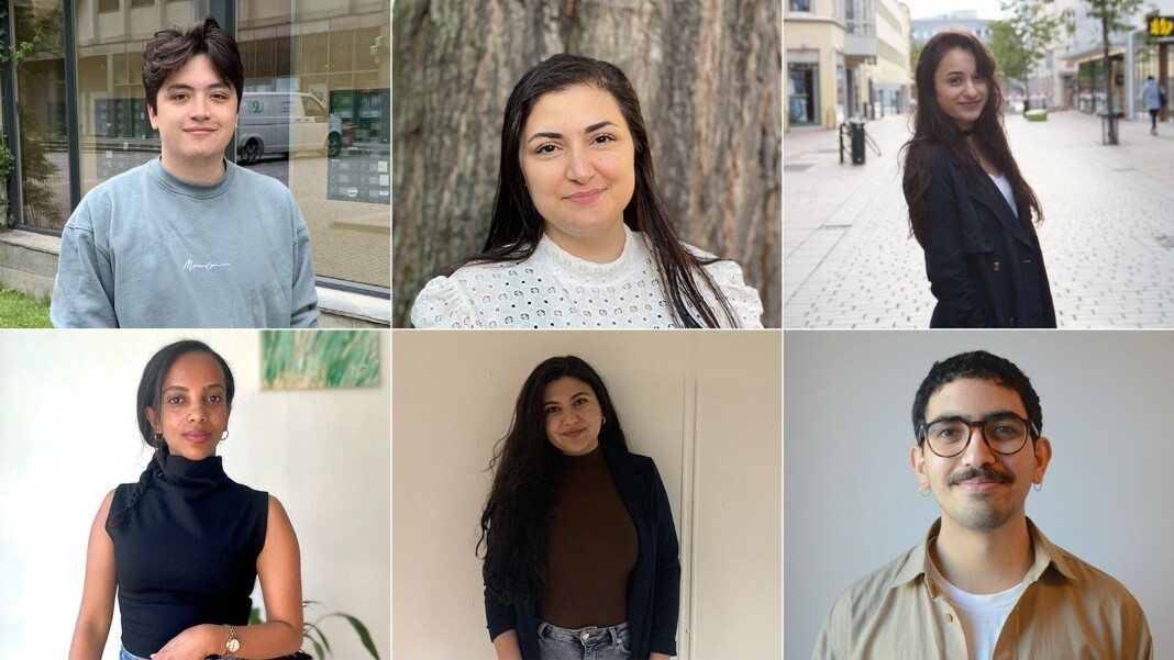 Årets FleRe-kull i NRK: (øverst f.v.) Jan Sarzuelo Dydland, Nareen Mizoory og Balsharan Kaur, (nederst f.v.) Tsion Bruk, Roza Bawan og Jonathan Al-Saqqa. Årets FleRe-kull i NRK: (øverst f.v.) Jan Sarzuelo Dydland, Nareen Mizoory og Balsharan Kaur, (nederst f.v.) Tsion Bruk, Roza Bawan og Jonathan Al-Saqqa.