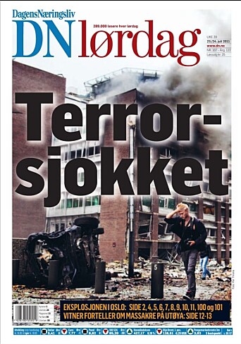 Fartein Rudjord på forsiden av DN. Fartein Rudjord på forsiden av DN.