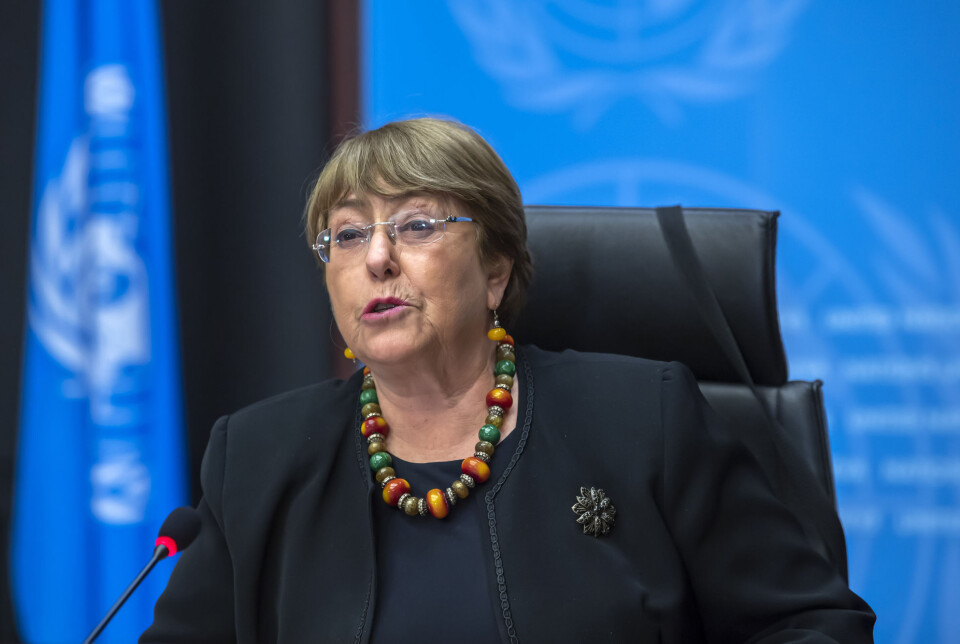 FNs menneskerettighetssjef Michelle Bachelet er bekymret etter de nye overvåkingsavsløringene. FNs menneskerettighetssjef Michelle Bachelet er bekymret etter de nye overvåkingsavsløringene.