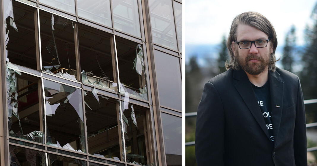 – Jeg opplever at dekningen av høyreekstreme miljøer har blitt bedre etter 22. juli, sier Øyvind Strømmen. Til venstre VG-bygget fotografert 22. juli 2011. – Jeg opplever at dekningen av høyreekstreme miljøer har blitt bedre etter 22. juli, sier Øyvind Strømmen. Til venstre VG-bygget fotografert 22. juli 2011.