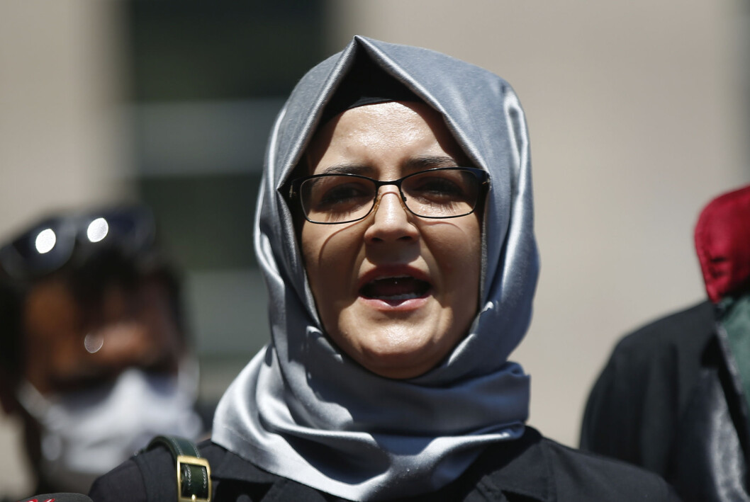Spionprogrammet Pegasus fra israelske NSO Group er funnet på telefonen til Hatice Cengiz, forloveden til Jamal Khashoggi. Spionprogrammet Pegasus fra israelske NSO Group er funnet på telefonen til Hatice Cengiz, forloveden til Jamal Khashoggi.