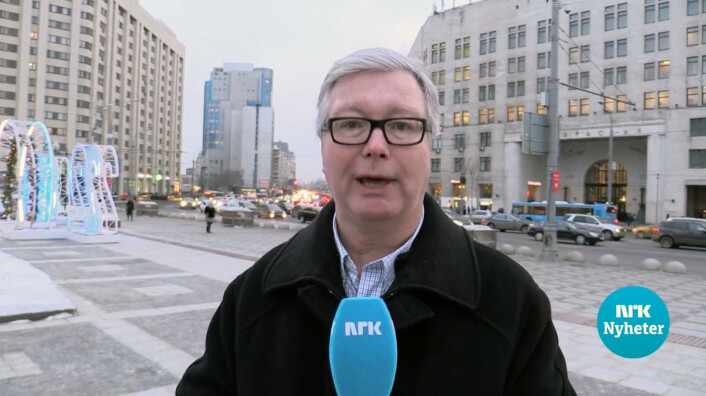 Jan Espen Kruse rapporterer fra Moskva i 2018. Jan Espen Kruse rapporterer fra Moskva i 2018.