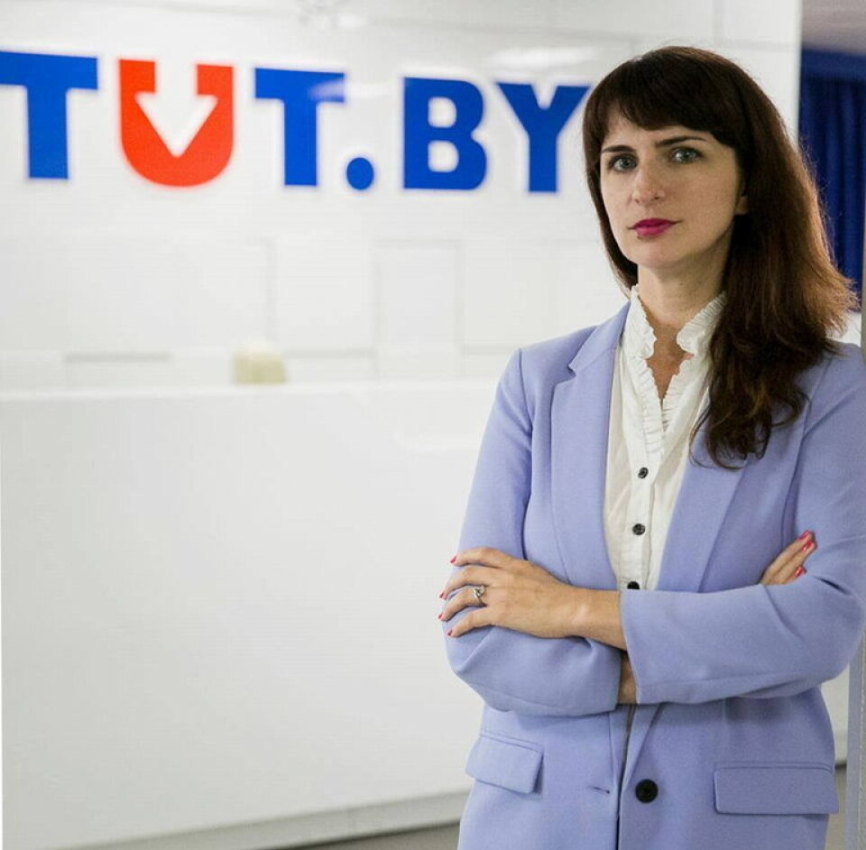 Journalisten Katsiaryna Barysevitsj. Journalisten Katsiaryna Barysevitsj.