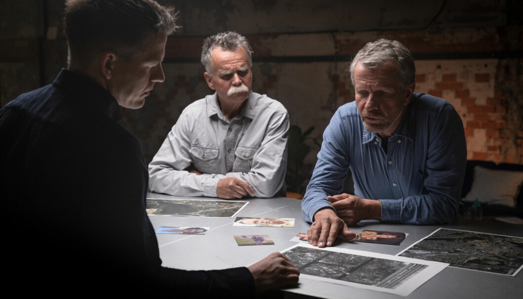TV 2 behandler Lørenskog-forsvinningen i ny dokumentarserie. Her journalist Kenneth Fossheim (t.v.) med de tidligere etterforskerne Håvard Aksnes og Per Angel.