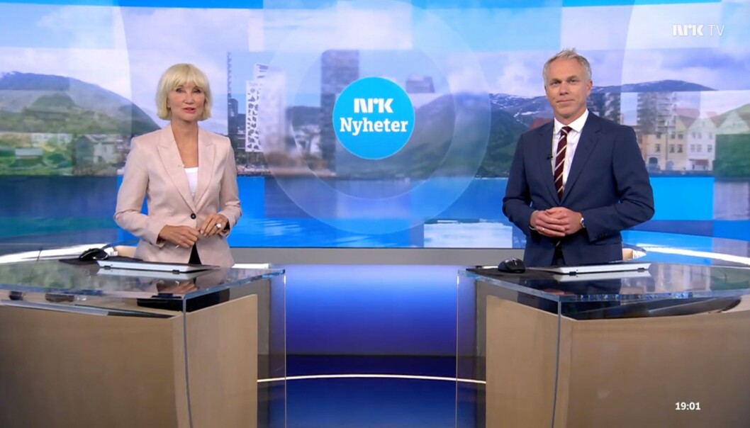 NRK beklager bildebruk i en Dagsrevyen-sending i juni i år. NRK beklager bildebruk i en Dagsrevyen-sending i juni i år.