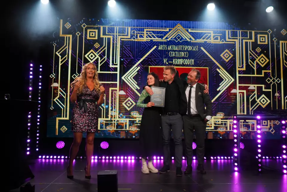 Krimpodden fikk en excellence i kategorien Årets aktualitetspodcast.
