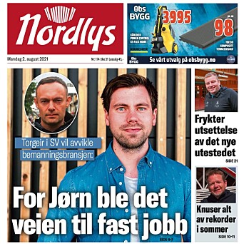 – Denne Nordlys-forsiden er talende for at vi snur på dekninga - og lar folk fortelle først, så får politikerne gi sine løsninger, sier Solstad – Denne Nordlys-forsiden er talende for at vi snur på dekninga - og lar folk fortelle først, så får politikerne gi sine løsninger, sier Solstad