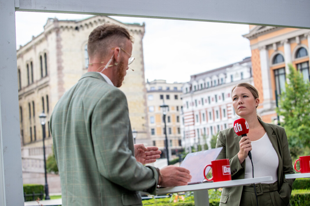 Une Bastholm fra MDG i klimaprat under Dagbladets direktesending av Valgboden med Steinar Suvatne som programleder. Une Bastholm fra MDG i klimaprat under Dagbladets direktesending av Valgboden med Steinar Suvatne som programleder.