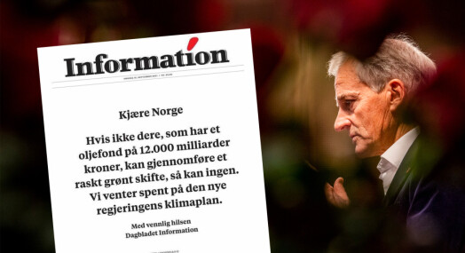 Dansk avis fyller forsiden med klar oppfordring til Støre