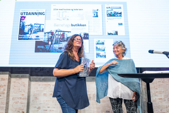 Bladet Utdanning, ved Kari Oliv Vedvik, vant Fagpressens gravepris. Bladet Utdanning, ved Kari Oliv Vedvik, vant Fagpressens gravepris.