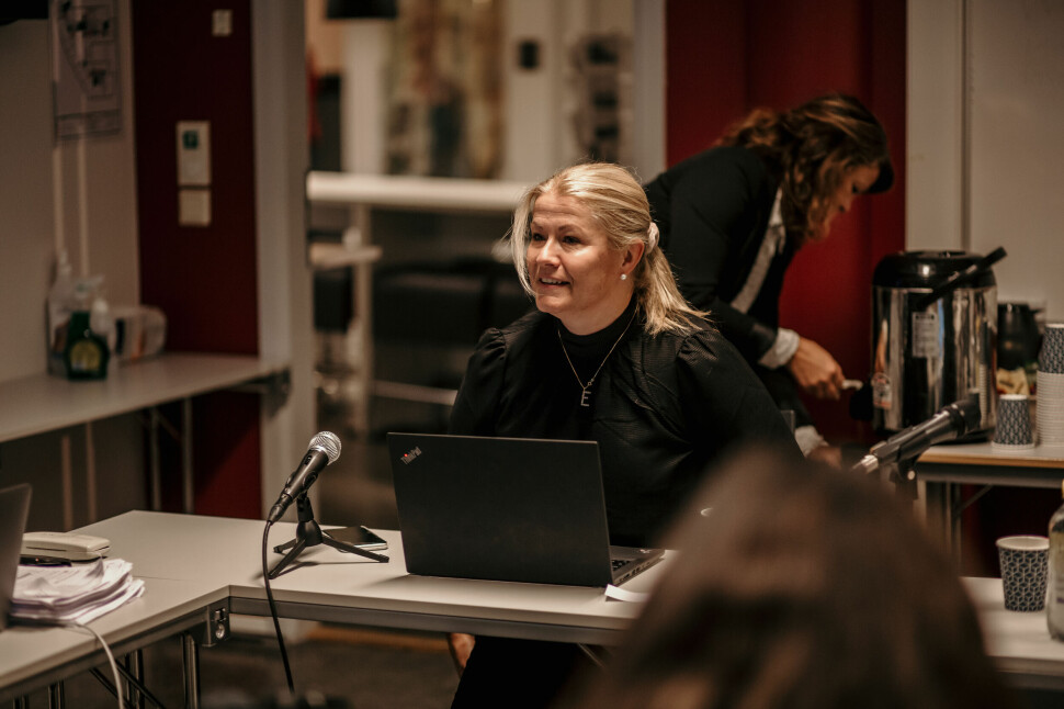 NRK ble ikke felt for dokumentar om den norske svineindustrien hos PFU. Her ved nestleder Ellen Ophaug.