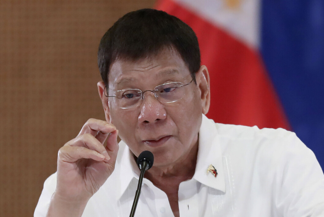 Filippinenes president Rodrigo Duterte. Filippinenes president Rodrigo Duterte.