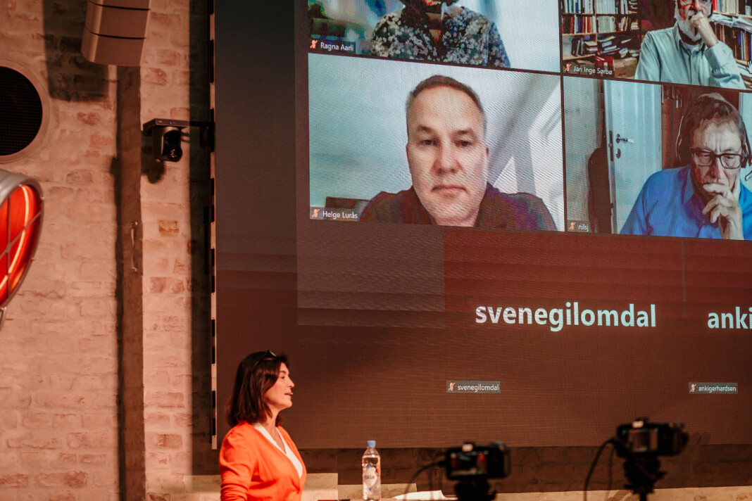 Resett-redaktør Helge Lurås varsler pressestøttesøknad. Her fra innspillsmøte mellom mediebransjen og Ytringsfrihetskommisjonen. Resett-redaktør Helge Lurås varsler pressestøttesøknad. Her fra innspillsmøte mellom mediebransjen og Ytringsfrihetskommisjonen.