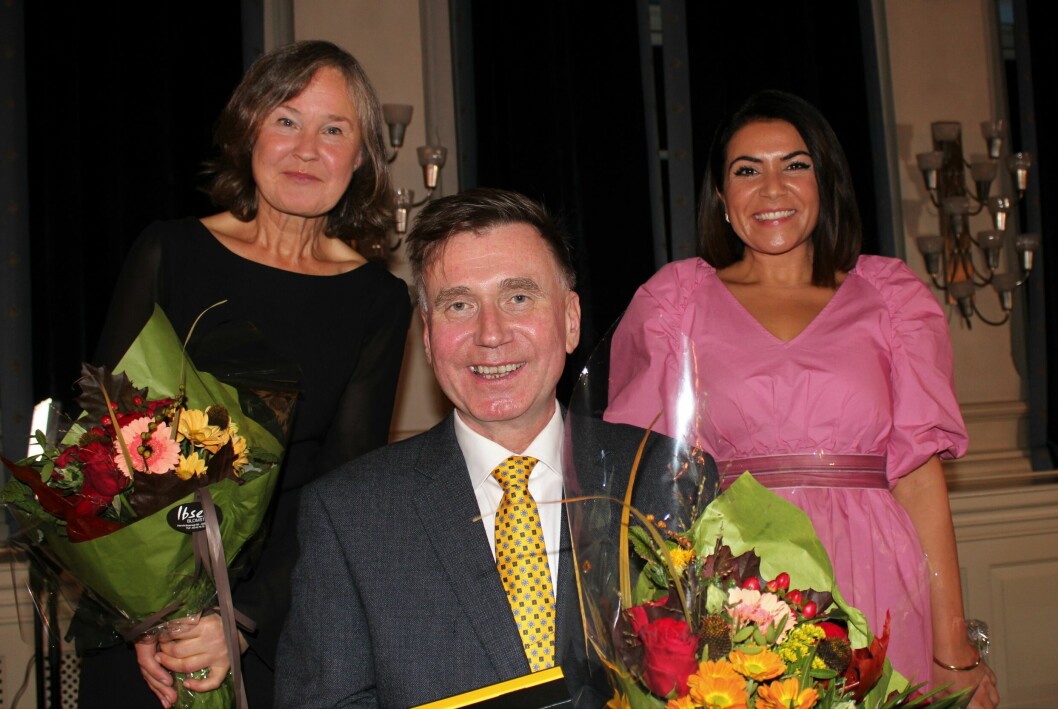 Anne Cathrine Straume fikk Lytterprisen, Sturle Scholz Nærø fikk Gullpennen og Rima Iraki fikk TV-prisen av Riksmålsforbundet.