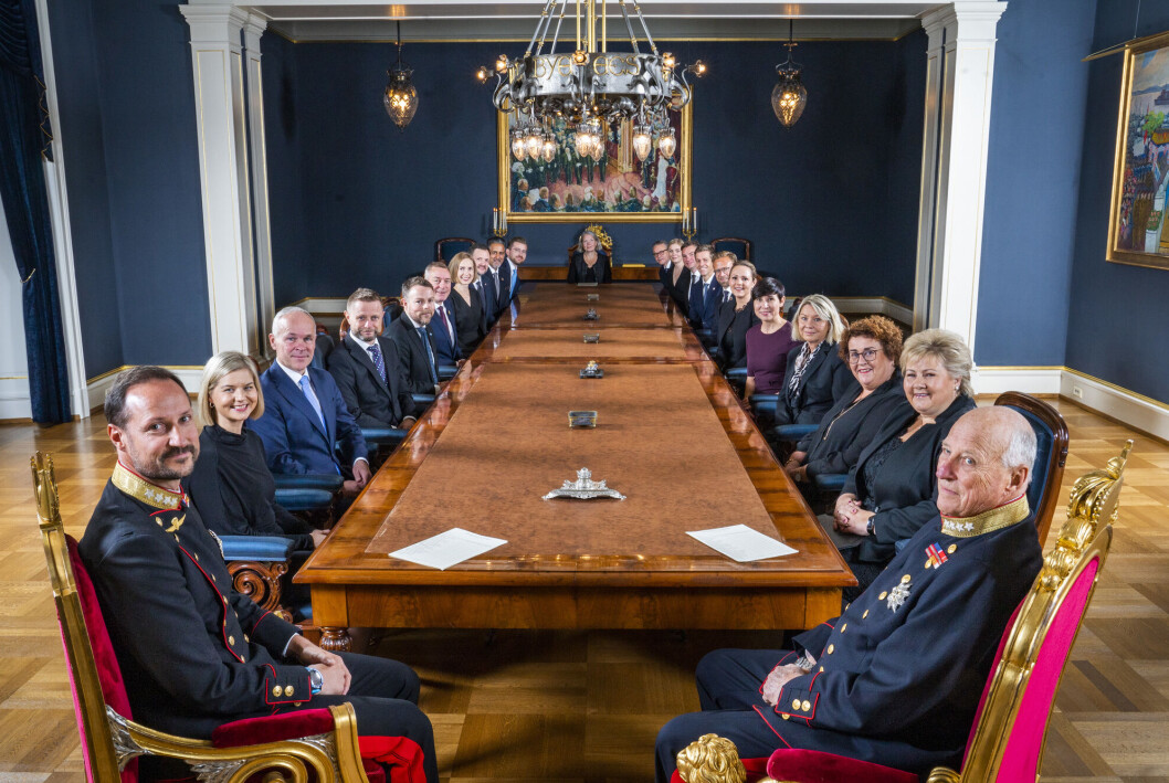 Solberg-regjeringens aller siste statsråd. Solberg-regjeringens aller siste statsråd.