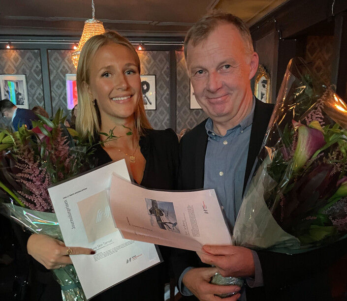 Vinnerne: Tuva Skei Tønset og Tore Sandberg. Vinnerne: Tuva Skei Tønset og Tore Sandberg.