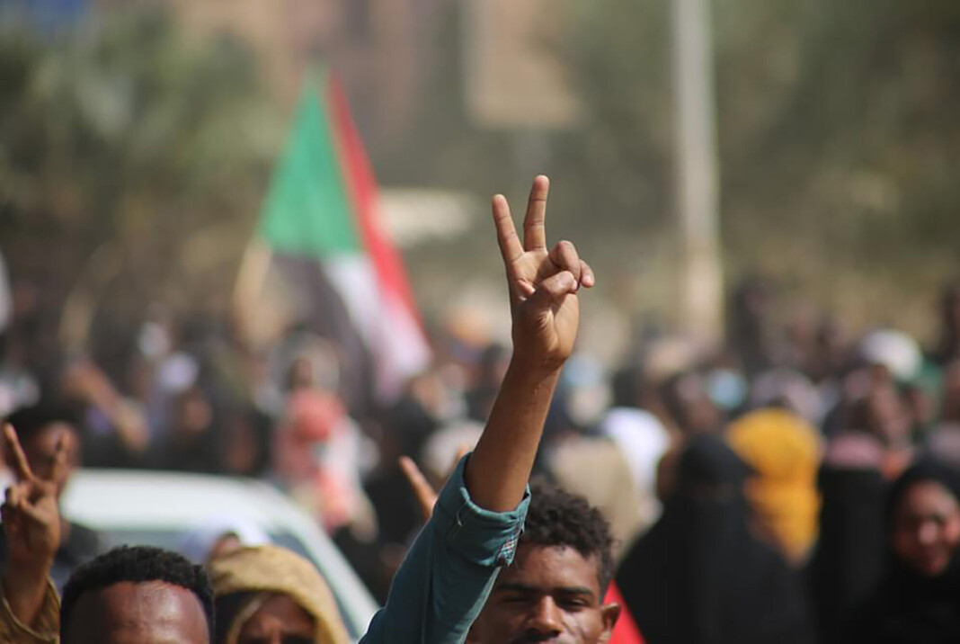 Demonstranter i hovedstaden Khartoum protesterer mot militærkuppet i Sudan denne uken. Demonstranter i hovedstaden Khartoum protesterer mot militærkuppet i Sudan denne uken.